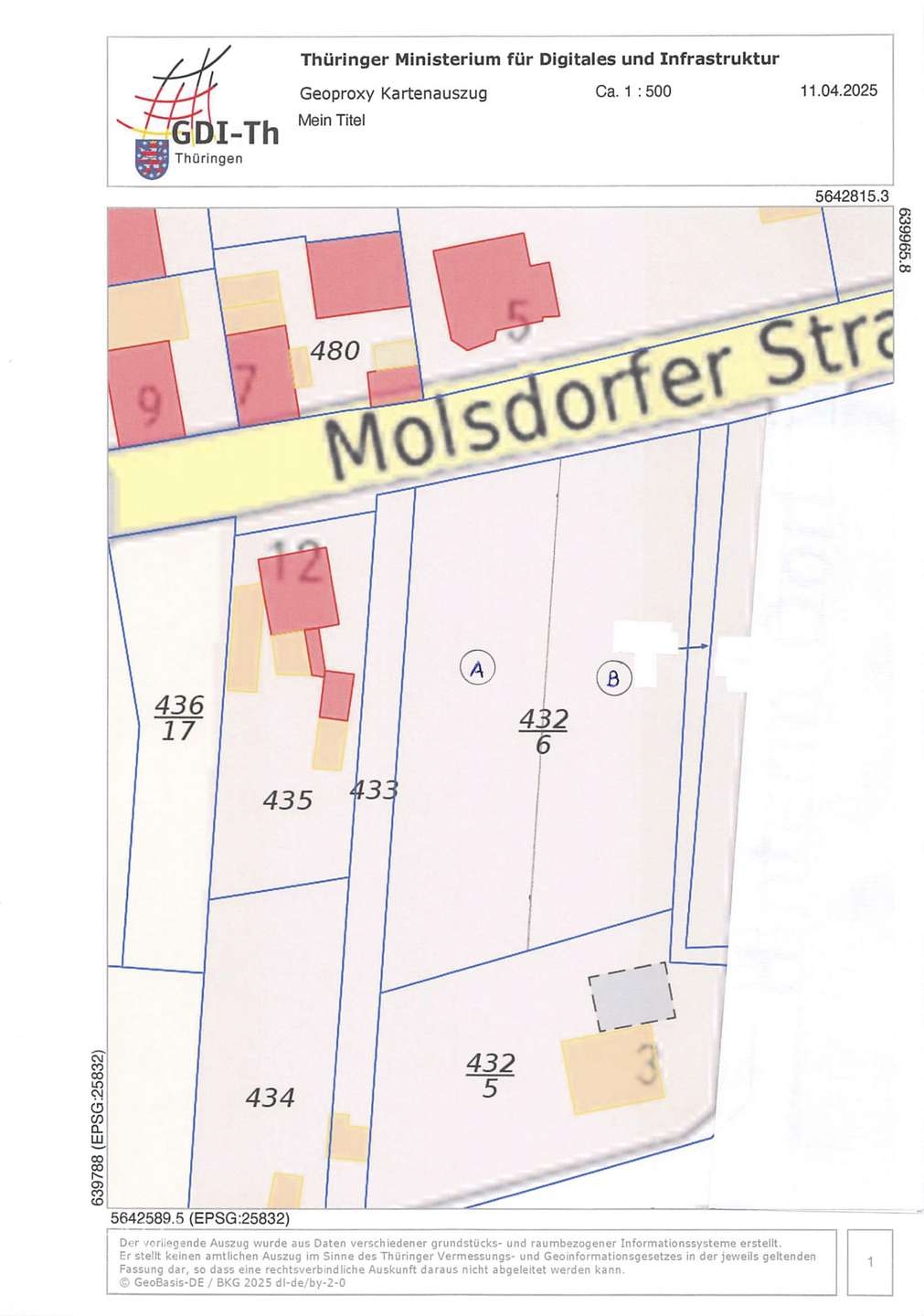 geplante Teilung